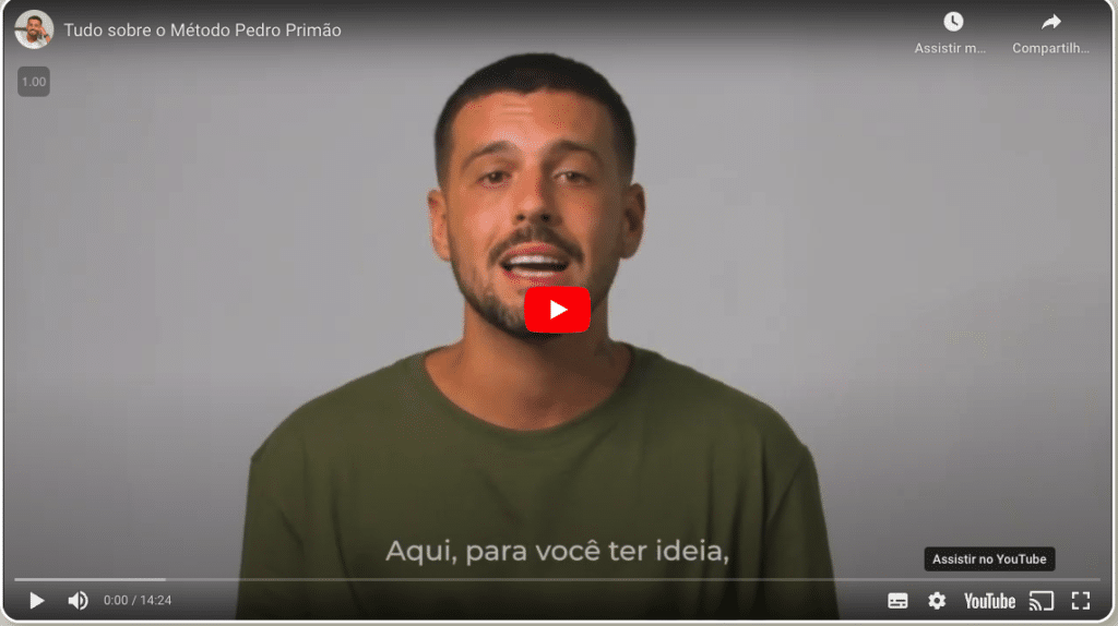 Pedro Primão no Youtube